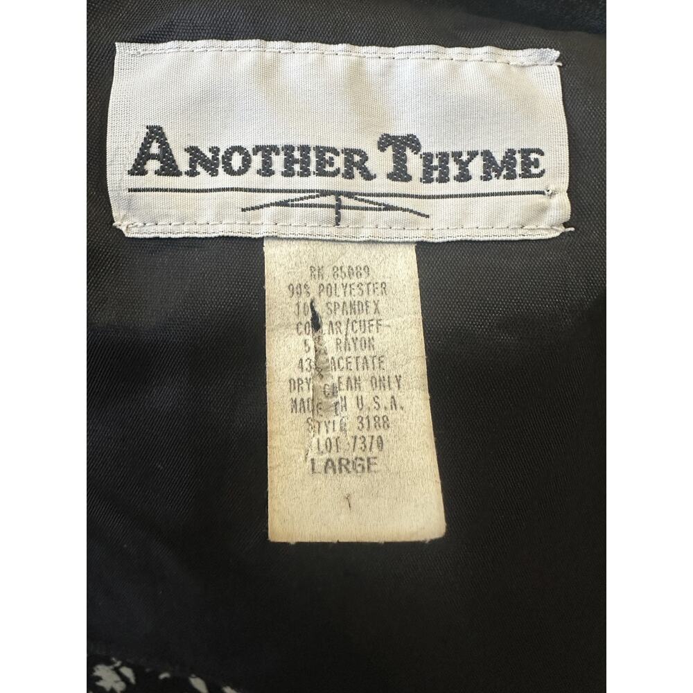 Vintage Another Thyme Velvet Top Size Large Fairy Grunge Victorian Jewel Buttons - Picture 5 of 10